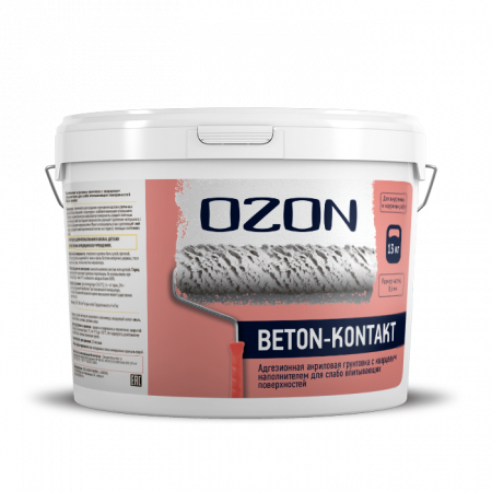 Грунтовка бетоконтакт OZON Beton-kontakt ВД-АК-040М-13   морозостойкая
